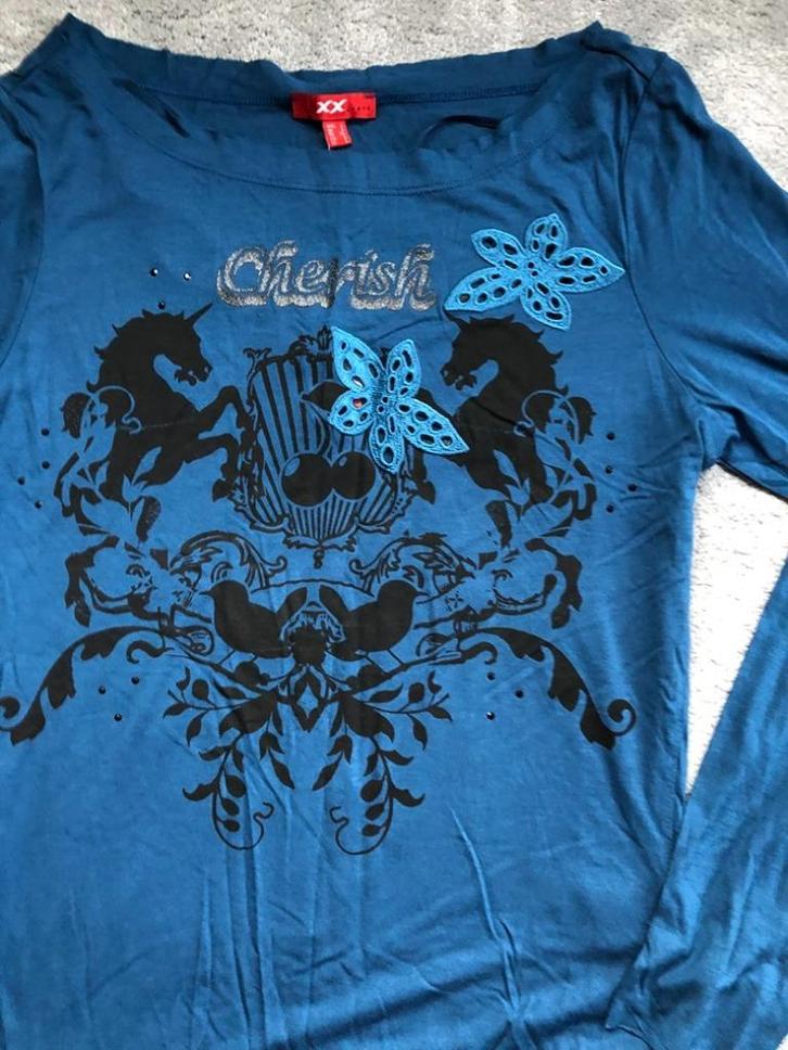 Prachtige Nieuwe blauwe longsleeve shirt v Mexx mt L 40, Kleding | Dames, T-shirts, Nieuw, Maat 38/40 (M), Blauw, Lange mouw, Ophalen of Verzenden