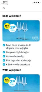 AH zegels voor wijnglazen, Albert Heijn, Ophalen