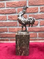 bronzen beeld van een trotse haan, Antiek en Kunst, Ophalen of Verzenden