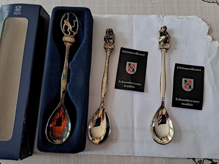 Zilveren Theelepels Stichting AAP -, Antiek en Kunst, Antiek | Goud en Zilver, Zilver, Ophalen of Verzenden
