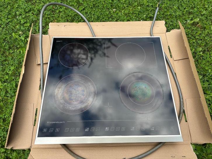 Kookplaat, Witgoed en Apparatuur, Kookplaten, Niet werkend, Inbouw, Keramisch, 4 kookzones, Ophalen