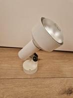 Vintage spot wit groot en verstelbaar, Huis en Inrichting, Lampen | Spots, Ophalen of Verzenden, Zo goed als nieuw