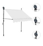 Zonneluifel uittrekbaar incl LED Verlichting, Tuin en Terras, Zonneschermen, Ophalen, Nieuw, 250 cm tot 450 cm, Uitvalscherm