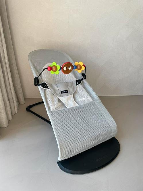 BabyBjörn Balance Soft Wipstoel Mesh Silver / Wit, Kinderen en Baby's, Wipstoeltjes, Zo goed als nieuw, Wipstoel, Overige merken