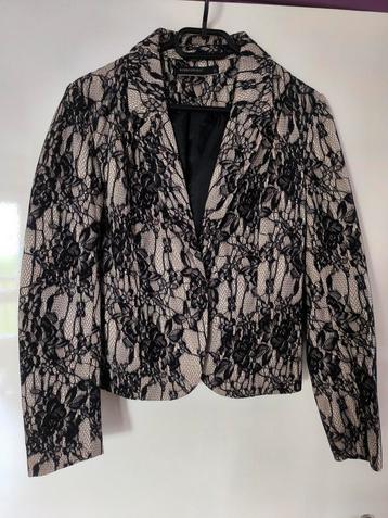 Soyaconcept Colbert Crème/Zwart Tule Maat 40 beschikbaar voor biedingen