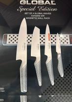 Global messenset met rack, Global, Verzenden, Global, Rvs of Chroom