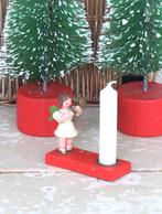 Oude kaarsenstandaard Ertsgebergte “Engel”, Antiek en Kunst, Ophalen of Verzenden