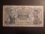 10 gulden javasche bank zf 1939, Ophalen of Verzenden, Zuidoost-Azië, Los biljet