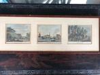 gravure weesp nederhorst anckerveen hand gekleurd18 eeuw, Ophalen of Verzenden
