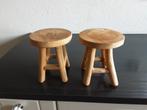 Houten Krukjes Set van 2, Ophalen of Verzenden, Gebruikt, Hout