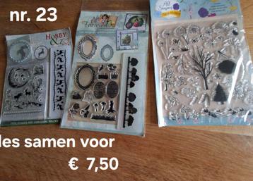 Clear stamps (stempels. beschikbaar voor biedingen