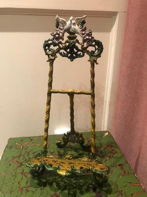 fraaie gietijzeren schilderij/ foto houder, "liefdesduifjes", Huis en Inrichting, Woonaccessoires | Schilderijen, Tekeningen en Foto's