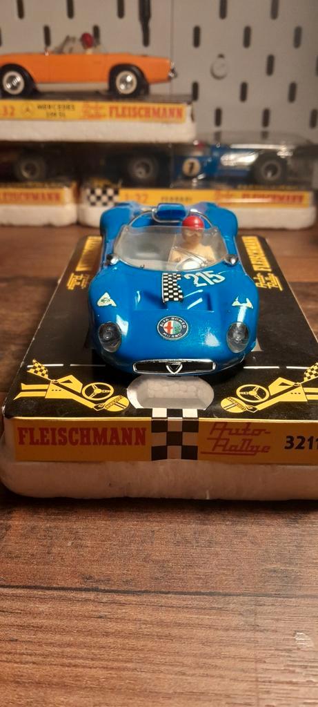 Alfa Romeo Blauw in OVP fleischmann auto rallye, Hobby en Vrije tijd, Modelauto's | 1:32, Gebruikt, Auto, Overige merken, Ophalen of Verzenden