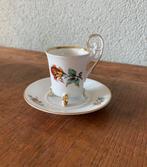 Mokka | espresso kop en schotel porselein Bavaria, Ophalen of Verzenden, Zo goed als nieuw, Porselein, Kop en/of schotel