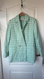 Tweed blazer mintgroen - Stradivarius - S, Kleding | Dames, Ophalen of Verzenden, Zo goed als nieuw, Groen