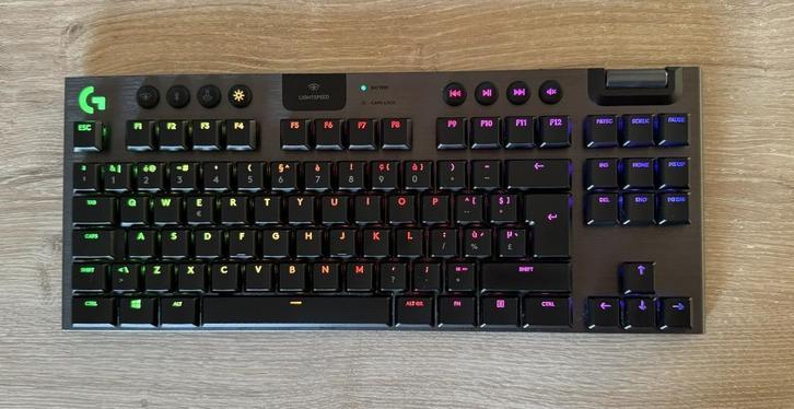 Logitech G915 TKL, Computers en Software, Toetsenborden, Gebruikt, Azerty, Draadloos, Gaming toetsenbord, Multimediatoetsen, Ophalen of Verzenden