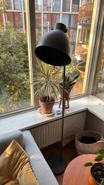 Donkergrijze Staande Lamp, Huis en Inrichting, Lampen | Vloerlampen, Ophalen, Gebruikt, Metaal, 150 tot 200 cm