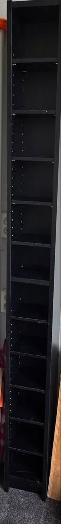 2 zwarte cd rekken, Huis en Inrichting, Kasten | Roldeurkasten en Archiefkasten, Ophalen, Gebruikt, 25 tot 50 cm, Minder dan 100 cm