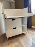 Witte commode SMÅSTAD met lades, planken en kledinghaakjes, Ophalen, Minder dan 75 cm, 50 tot 70 cm, 105 cm of meer