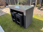 Mooie bar tafel met krukken, Huis en Inrichting, Barren, Ophalen of Verzenden, Zo goed als nieuw