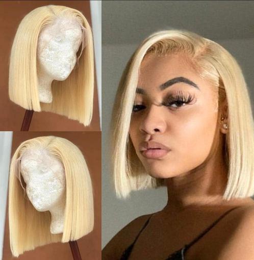 Pruik /wig 100% menselijke haar, Sieraden, Tassen en Uiterlijk, Uiterlijk | Haarverzorging, Nieuw, Pruik of Haarverlenging, Verzenden