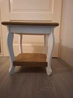 Houten bijzettafeltje, Huis en Inrichting, Tafels | Bijzettafels, Ophalen, Rond, Minder dan 55 cm, Minder dan 45 cm
