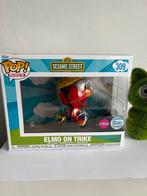 Funko Pop Elmo on Trike 309 Flocked, Verzamelen, Poppetjes en Figuurtjes, Nieuw, Ophalen of Verzenden
