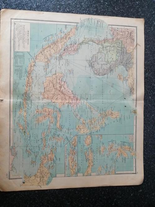 Indonesië 1923, Boeken, Atlassen en Landkaarten, Gelezen, Landkaart, Ophalen of Verzenden