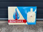 Benegas emaille reclamebord, Ophalen of Verzenden, Zo goed als nieuw, Reclamebord