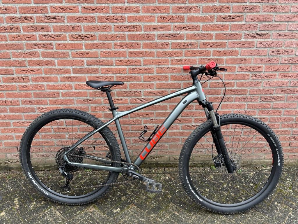 Cube Analog Flashgrey/ red maat L, weinig gebruikt, Fietsen en Brommers, Gebruikt, Hardtail, Heren, Ophalen of Verzenden