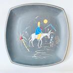 Vintage Ruscha Wandbord jaren 50 vierkant 25x25cm, Antiek en Kunst, Antiek | Keramiek en Aardewerk, Ophalen of Verzenden