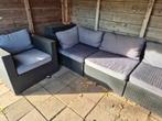 Mooie loungeset van wicker, Tuin en Terras, Ophalen, 5 zitplaatsen, Gebruikt, Loungeset