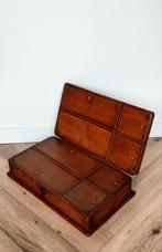 Oude kist met vakken, hout., Antiek en Kunst, Curiosa en Brocante, Ophalen of Verzenden