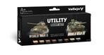 Vallejo Utility Paint Set VAL-70201, Overige merken, Tank, Groter dan 1:32, Nieuw