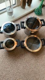 4 pannen BergHoff 16, 20, 24 cm RVS pannenset, Huis en Inrichting, Pannenset, Ophalen of Verzenden, Zo goed als nieuw, Rvs