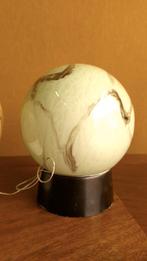 Vintage thabur lamp, Art deco, plafonnière, bakeliet, Gebruikt, Vintage, Ophalen of Verzenden, Glas