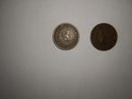 1/ 2  cent    2 stuks  zeldzaam, Ophalen of Verzenden