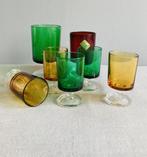 Luminarc Suede vintage glazen diverse kleuren en maten MCM, Antiek en Kunst, Antiek | Glas en Kristal, Ophalen of Verzenden