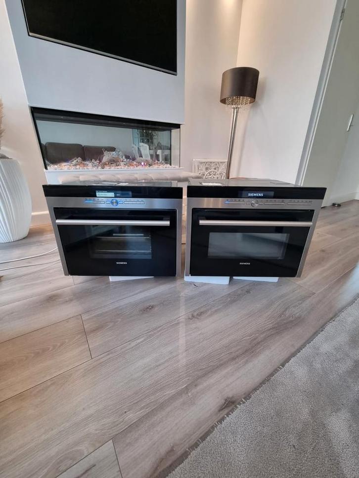 Luxe Siemens set combi oven magnetron en combi stoomoven, Witgoed en Apparatuur, Ovens, Zo goed als nieuw, Inbouw, Oven met grill
