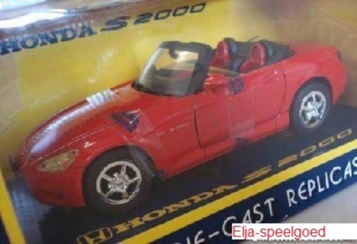 Modelauto 1:24 Honda S2000 schaalauto, Hobby en Vrije tijd, Modelauto's | 1:24, Nieuw, Auto, Motormax, Ophalen of Verzenden