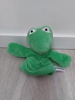 Knuffel handpop kikker en vriendjes max velthuijs L1037, Ophalen of Verzenden, Zo goed als nieuw, Kikker