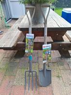 Steel schep en vork (gardena), Tuin en Terras, Hand-tuingereedschap, Ophalen, Nieuw, Schop, Gardena