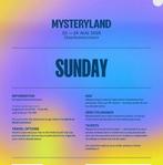 MYSTERYLAND GOEDKOOP ticketswap verificatie werkt niet, Tickets en Kaartjes, Eén persoon