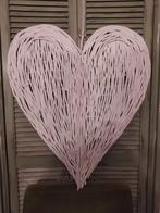 Groot xxl wilgen hart (wit), Ophalen of Verzenden, Zo goed als nieuw