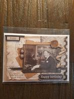 Kaartje klassiek verjaardag man achter piano, Ophalen of Verzenden, Nieuw