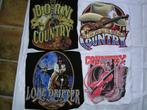 Country/western t-shirts 2 zwarte en 2 witte M NIEUW, Nieuw, Maat 38/40 (M), Ophalen of Verzenden, Zwart