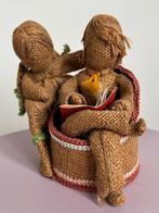 Origineel vintage tafereeltje van Jute, handgemaakt, 70-ties, Ophalen of Verzenden, Zo goed als nieuw, Overige typen