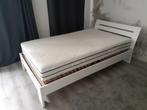 Compleet bed, lattenbodem en matras, Ophalen, Overige materialen, Wit, Zo goed als nieuw