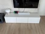 IKEA BESTA wit, TV-meubel met deuren, Ophalen, 150 tot 200 cm, Zo goed als nieuw, Minder dan 100 cm