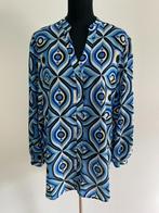 Top9 - Fleurige blauwe Norah blouse met pofmouw maat M (1), Kleding | Dames, Blouses en Tunieken, Ophalen of Verzenden, Zo goed als nieuw